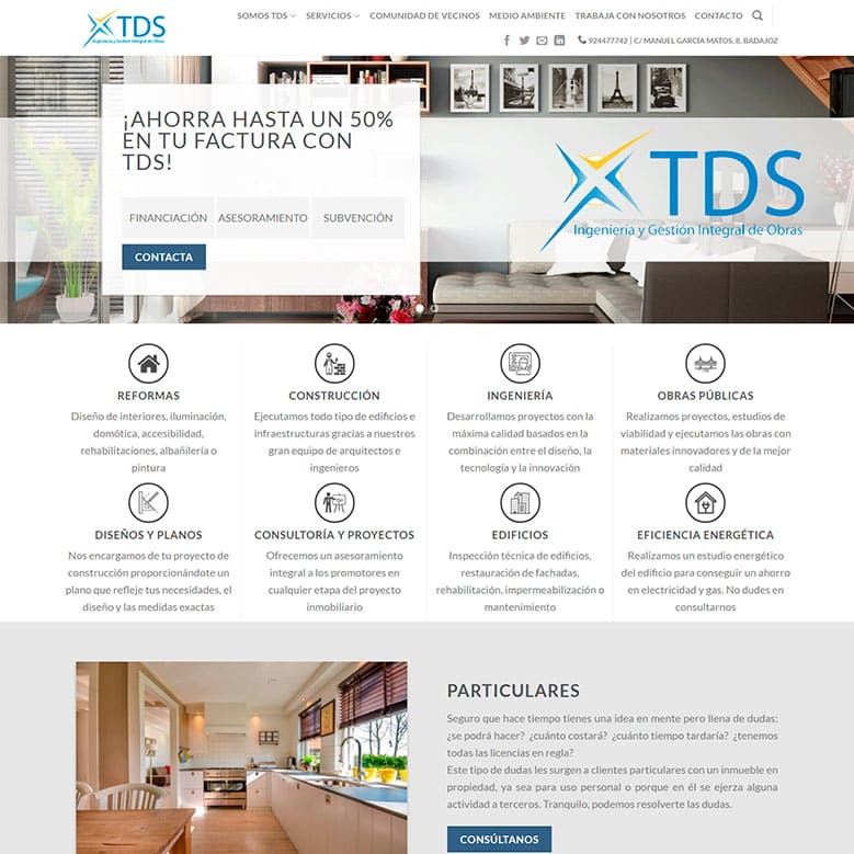 TDS Ingeniería: rediseño web y optimización SEO