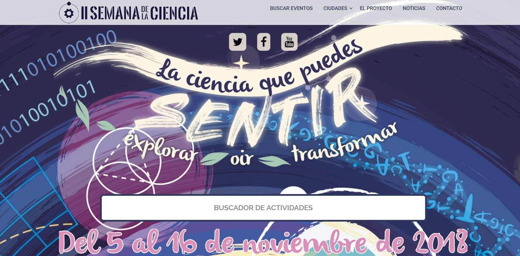 Web de la Semana de la Ciencia en Extremadura